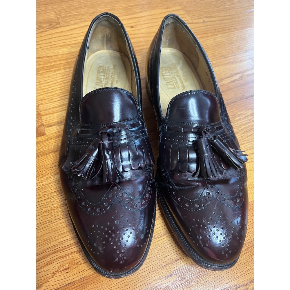 Johnston & Murphy Limited Collection PinchTassel Loafers  Burgundy‎ 9D